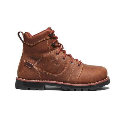 Keen Women's Seattle 6" Waterproof Boot (Aluminum Toe) | Gingerbread/Black