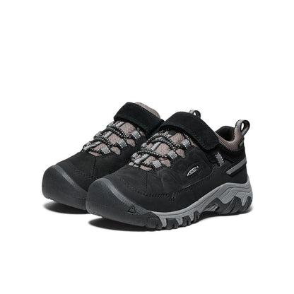 Keen Little Kids' Targhee IV Waterproof Hiking Shoe | Black/Steel Grey