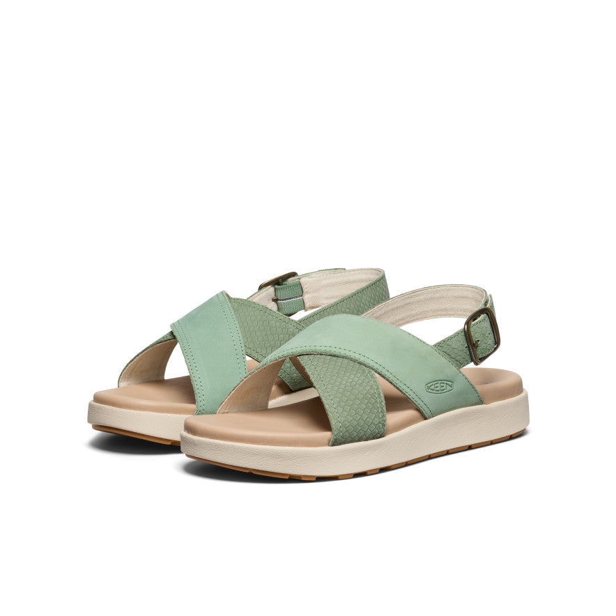 Keen Women's Elle Luxe Cross Strap Sandal | Granite Green/Granite Green
