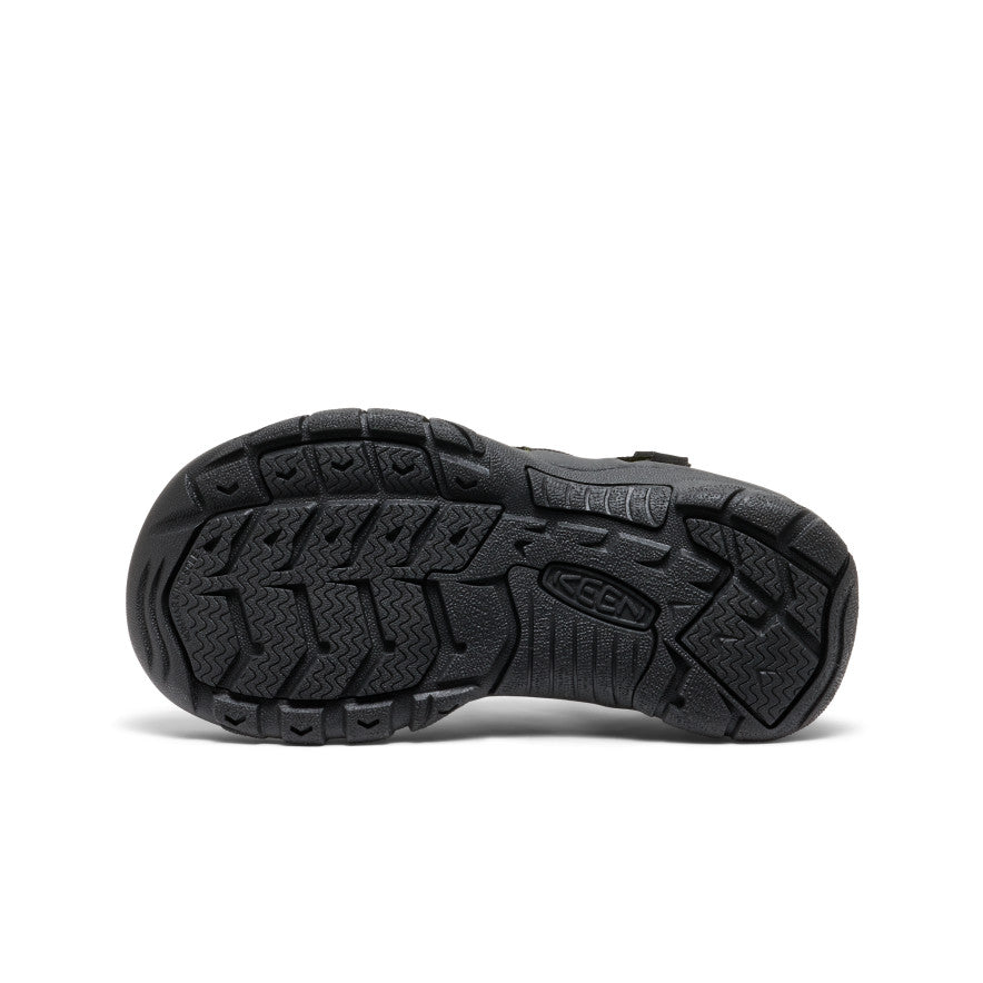 Keen Big Kids' Newport H2 | Black/Lime Green