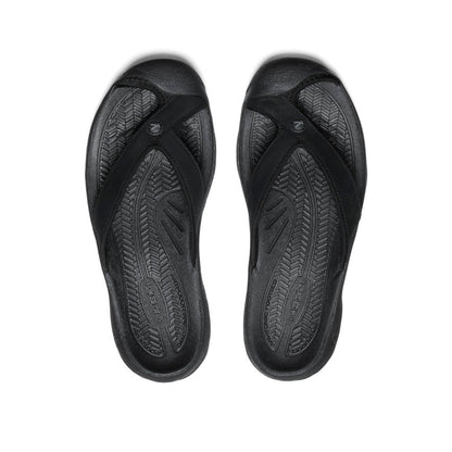 Keen Women's Waimea Leather Flip-Flop | Black/Black