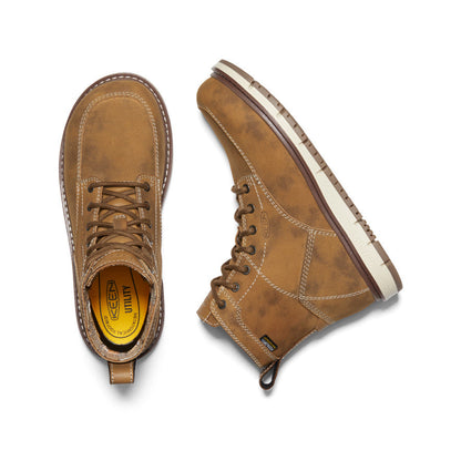Keen Women's San Jose 6" Waterproof Boot (Aluminum Toe) | Almond/Gum