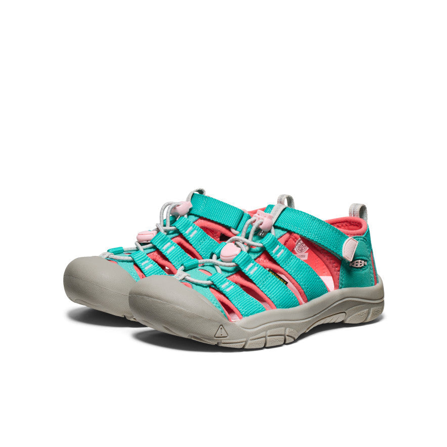 Keen Big Kids' Newport H2 | Bright Aqua/Giggle Pink