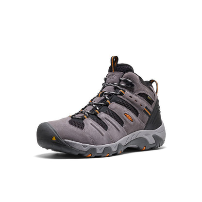 Keen Men's Headout Waterproof Hiking Boot | Magnet/Orange Pepper