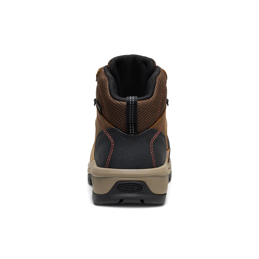 Keen Women's Skokie Waterproof Work Boot (Carbon Toe) | Bison/Black
