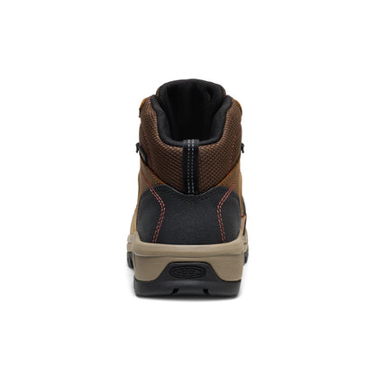 Keen Women's Skokie Waterproof Work Boot (Carbon Toe) | Bison/Black