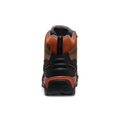 Keen Men's Pittsburgh Energy 6" Waterproof Boot (Soft Toe) | Cascade Brown/Black