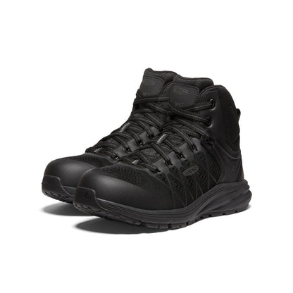 Keen Women's Vista Energy Mid INT MET (Carbon Toe) | Black/Raven