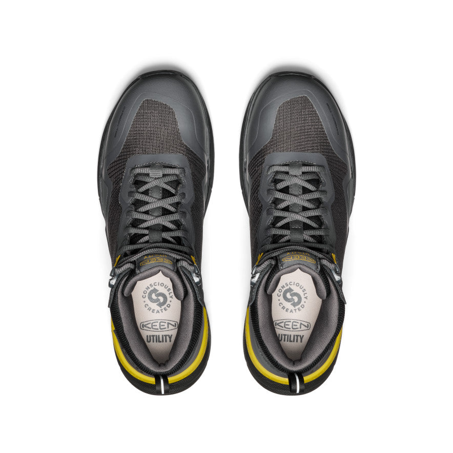 Keen Men's Synchro Waterproof Work Boot (Carbon Toe) | Magnet/Black