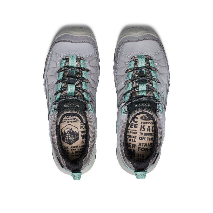 Keen Women's Targhee IV Wide Waterproof Hiking Shoe | Alloy/Granite Green