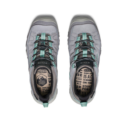 Keen Women's Targhee IV Wide Waterproof Hiking Shoe | Alloy/Granite Green