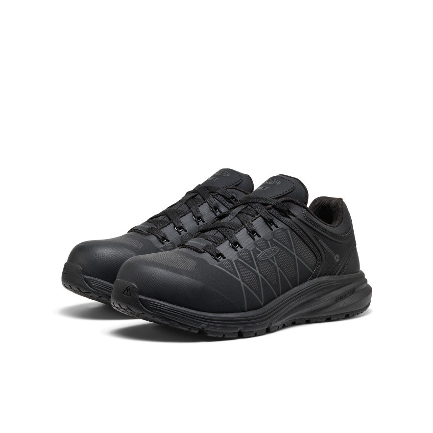 Keen Women's Vista Energy XT Work Sneaker INT MET (Carbon Toe) | Black/Magnet