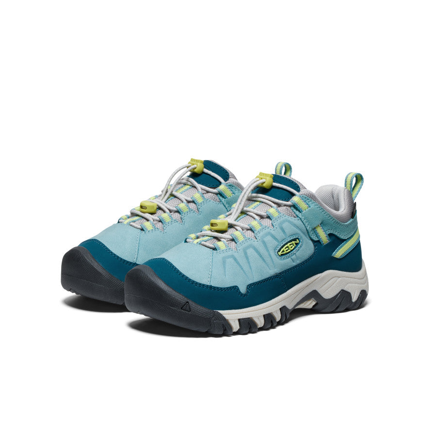 Keen Big Kids' Targhee IV Waterproof Hiking Shoe | Reef Waters/Daiquiri Green