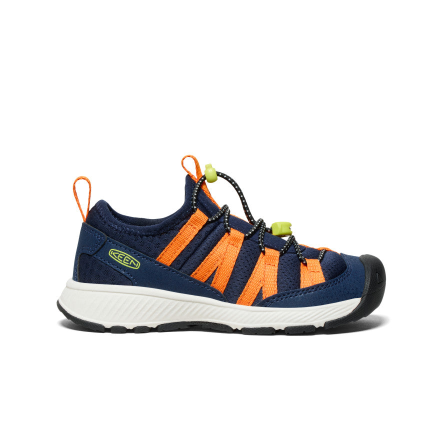 Keen Little Kids' Motozoa Sneaker | Naval Academy/Bright Marigold