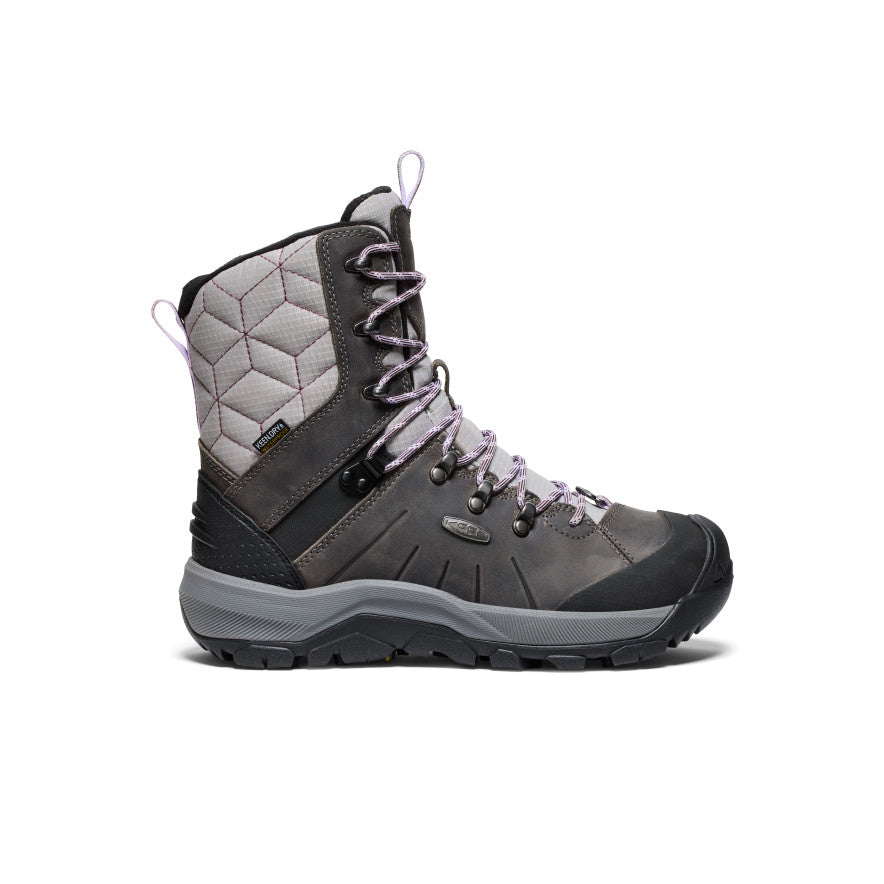 Keen Women's Revel IV High Polar Waterproof Boot | Steel Grey/Orchid Petal