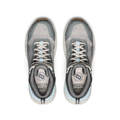 Keen Women's Synchro Waterproof Work Boot (Carbon Toe) | Steel Grey/Gum