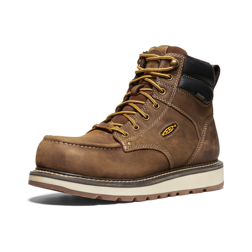 Keen Men's Cincinnati 6" Waterproof Boot (Carbon Toe) | Belgian/Sandshell