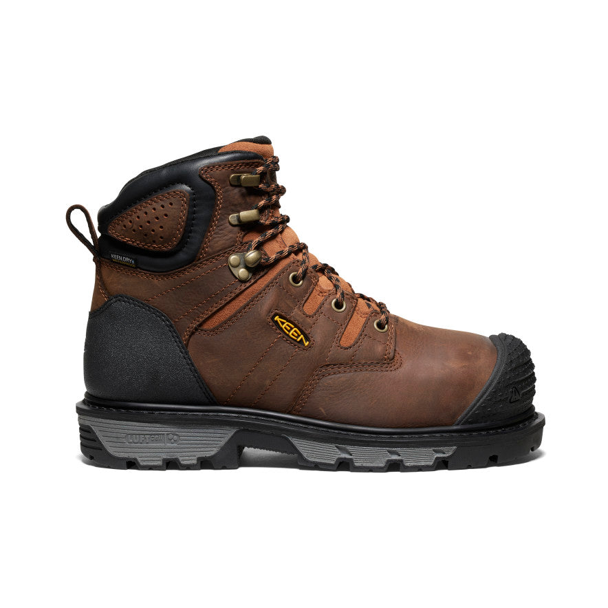 Keen Men's Camden 6" Waterproof Boot INT MET (Carbon Toe) | Leather Brown/Black