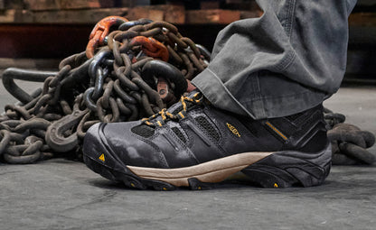 Keen Men's Lansing Mid Waterproof (Steel Toe) | Cascade Brown/Brindle