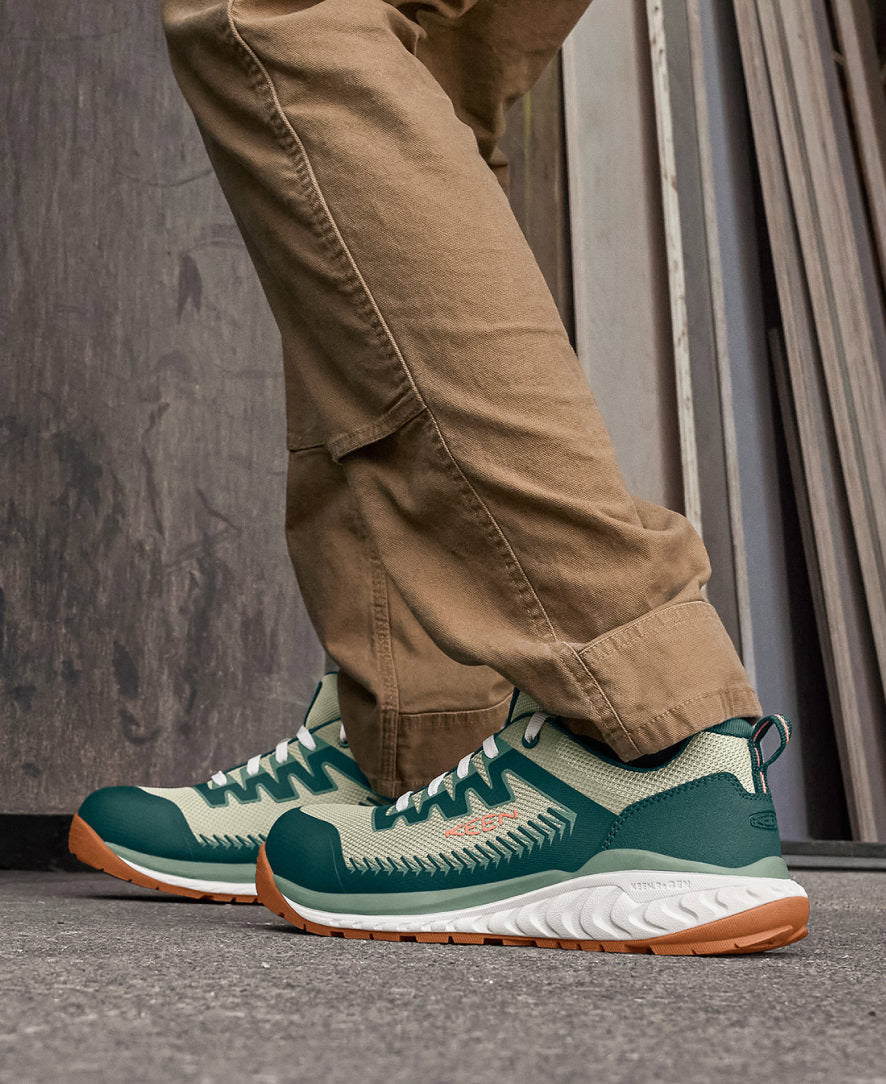 Keen Women's Arvada Work Sneaker (Carbon Toe) | Sea Moss/Desert Sage
