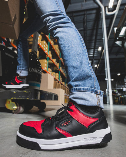 Keen Men's Overton Work Shoe (Carbon Toe) | Salsa/Black