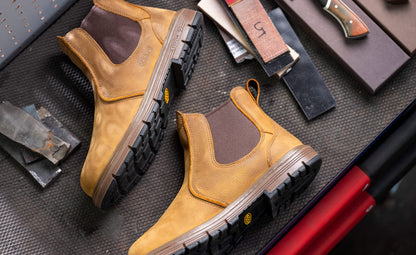 Keen Men's San Jose Chelsea 90° Heel Boot (Soft Toe) | Belgian/Gum