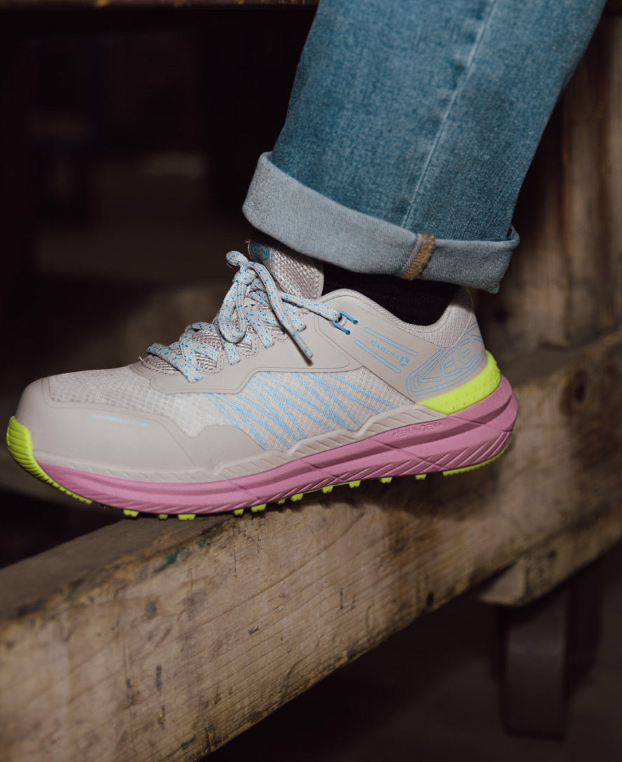 Keen Women's Speedworks ESD Work Sneaker (Carbon Toe) | Alloy/Moonlight Mauve