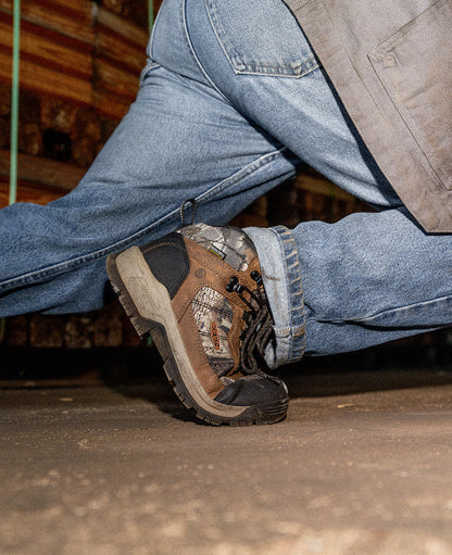 Keen Men's Skokie Waterproof Work Boot (Soft Toe) | Camo/Black