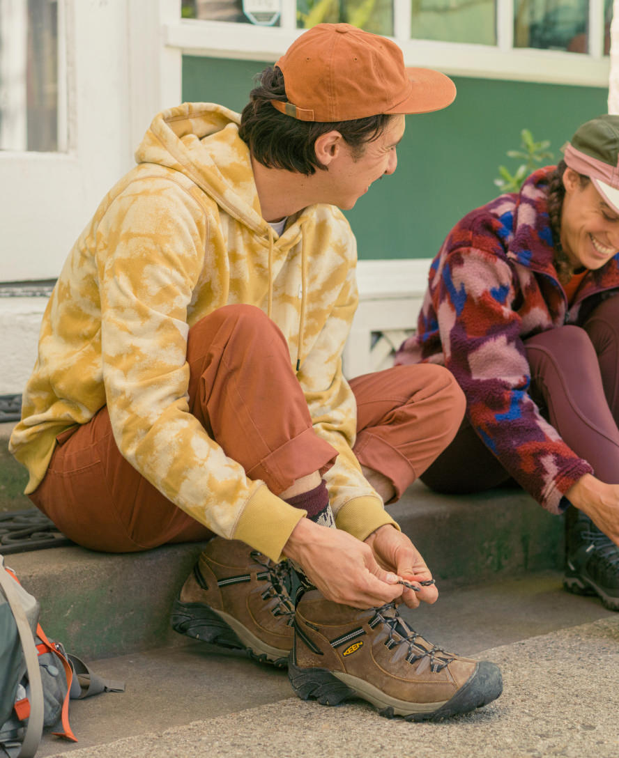 Keen Men's Targhee II Waterproof Mid Wide | Shitake/Brindle