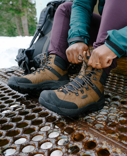 Keen Men's Revel IV Polar Waterproof Boot | Bison/Orange Pepper