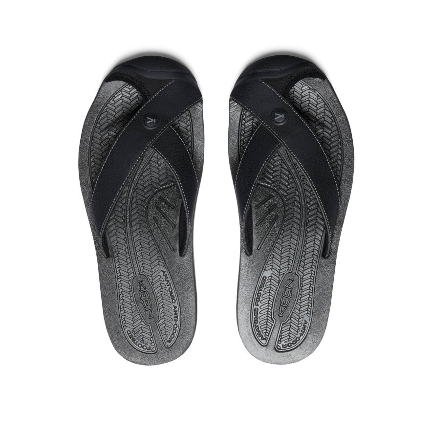 Keen Men's Barbados Flip-Flop | Black/Steel Grey