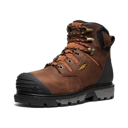 Keen Men's Camden 6" Waterproof Boot INT MET (Carbon Toe) | Leather Brown/Black