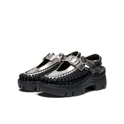 Keen All Gender UNEEK PLT Mary Jane Sneaker | Silver/Black