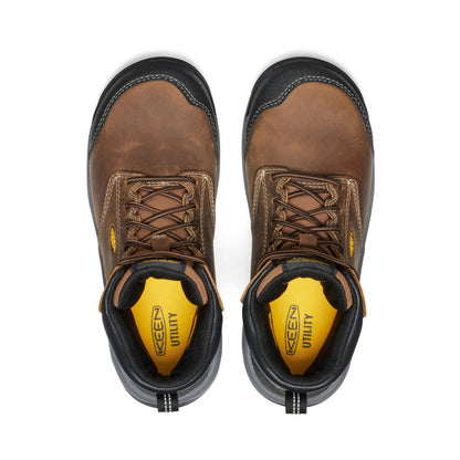 Keen Women's Evanston 6" ESD Boot (Carbon Toe) | Bison/Black