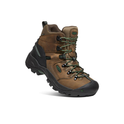 Keen Men's Pittsburgh Energy 6" Waterproof Boot (Soft Toe) | Cascade Brown/Greener Pastures