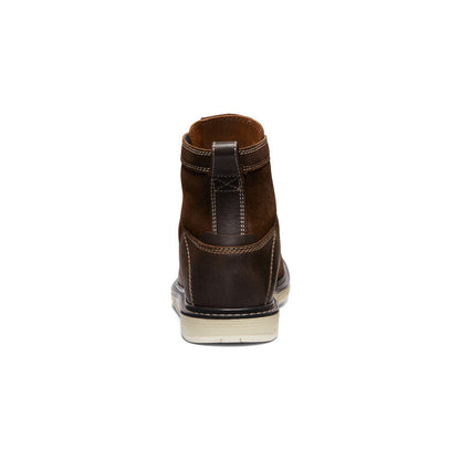 Keen Men's San Jose 6" Boot (Soft Toe) | Coffee Bean/Star White