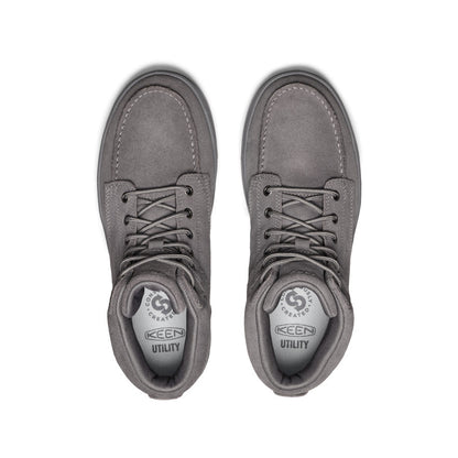 Keen Men's Gibson Boot (Soft Toe) | Steel Grey/Steel Grey