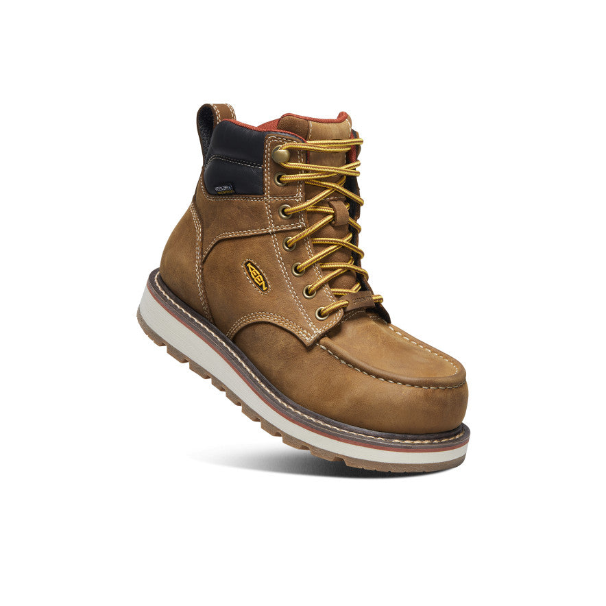 Keen Women's Cincinnati 6" Waterproof Boot (Carbon Toe) | Belgian/Sandshell