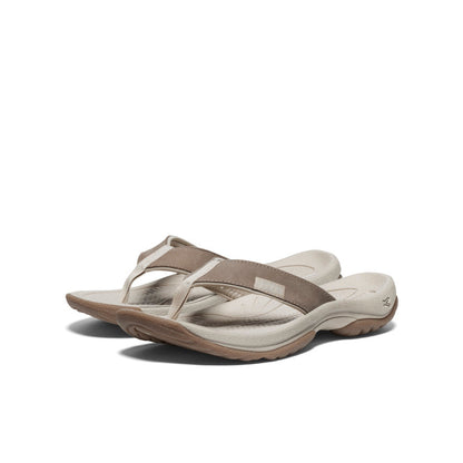 Keen Women's Kona Leather Flip-Flop | Brindle/Silver Birch