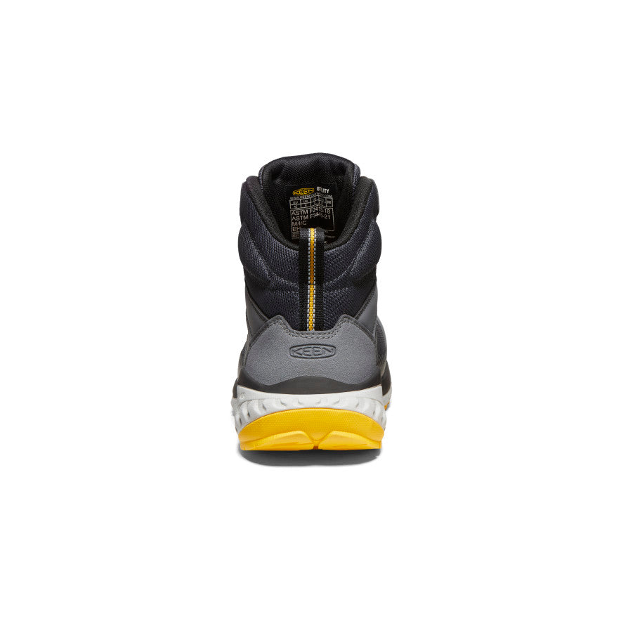  Men's Arvada Mid Work Sneaker (Carbon Toe) | Black/Keen Yellow
