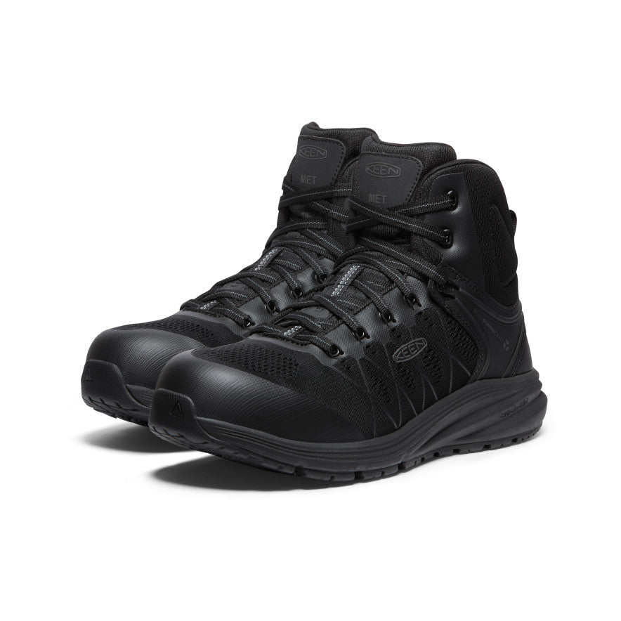 Keen Men's Vista Energy Mid INT MET (Carbon Toe) | Black/Raven