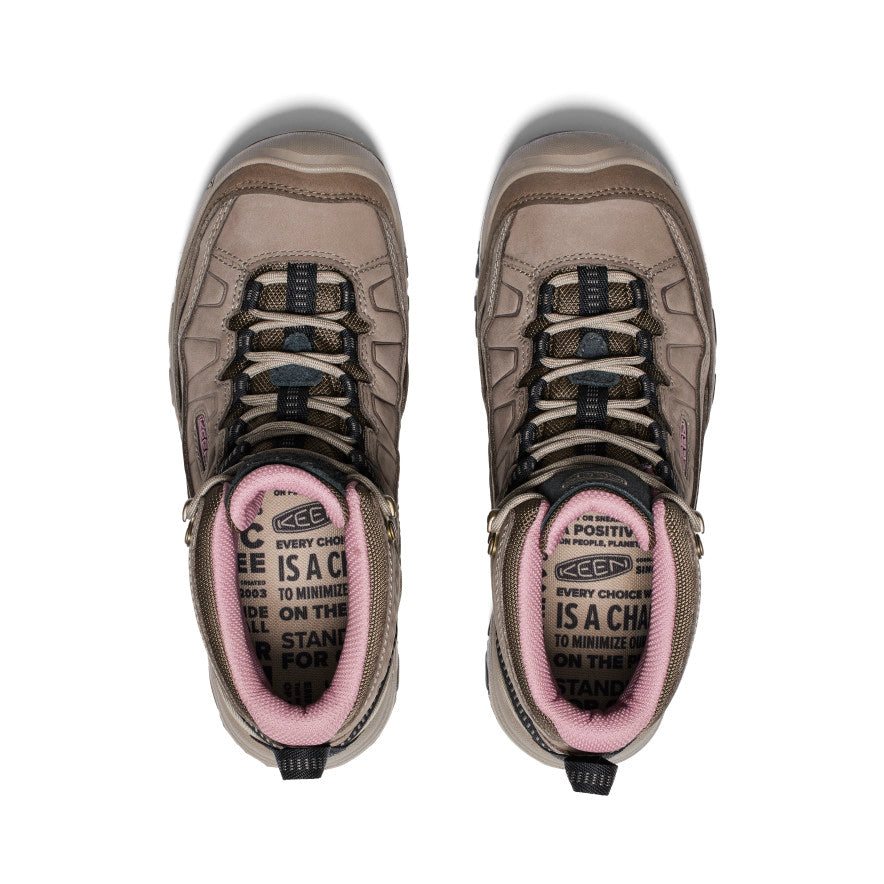 Keen Women's Targhee IV Wide Waterproof Hiking Boot | Brindle/Nostalgia Rose
