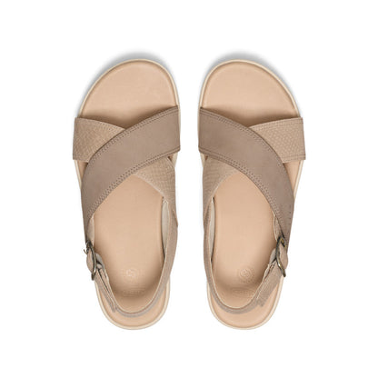 Keen Women's Elle Luxe Cross Strap Sandal | Plaza Taupe/Brindle