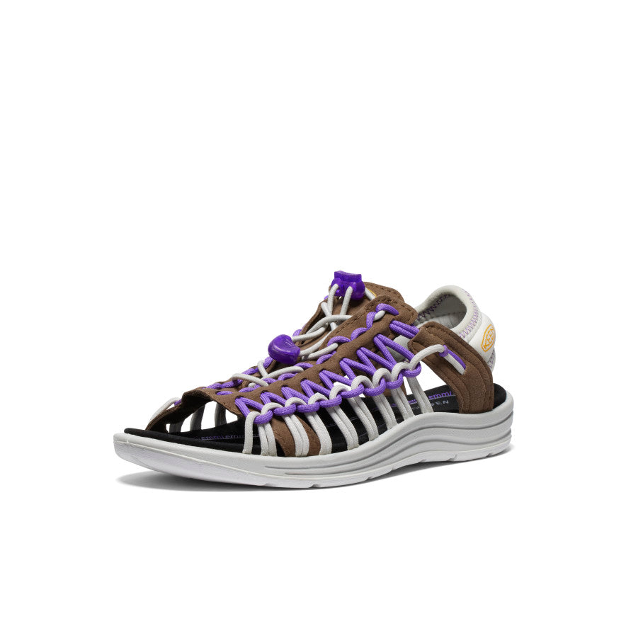 Keen Women's UNEEK II Open Toe X Emmi | Dark Earth/Tillandsia Purple