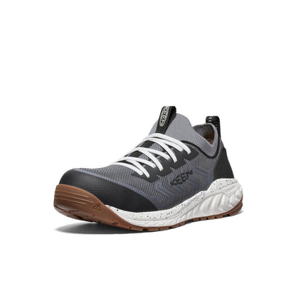 Keen Men's Arvada Shift Work Sneaker (Carbon Toe) | Steel Grey/Gum