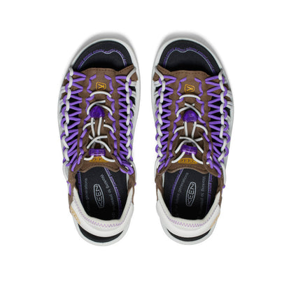 Keen Women's UNEEK II Open Toe X Emmi | Dark Earth/Tillandsia Purple