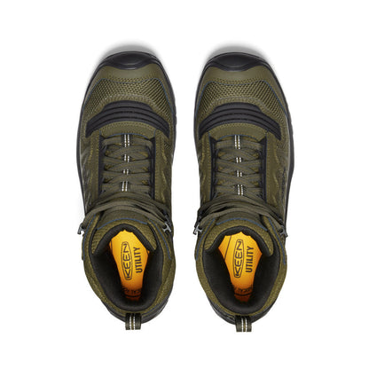 Keen Men's Reno Waterproof Mid (Soft Toe) | Dark Olive/Black