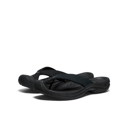 Keen Men's Waimea Leather Flip-Flop | Black/Black
