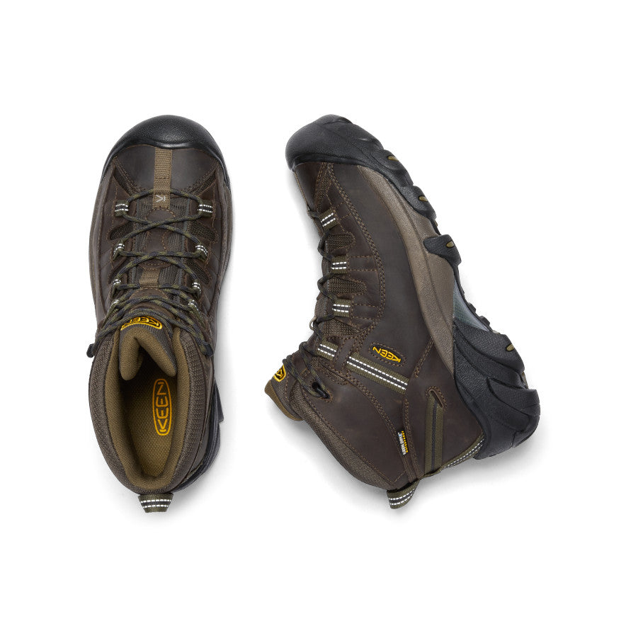 Keen Men's Targhee II Waterproof Mid Wide | Canteen/Dark Olive