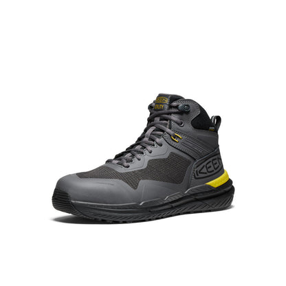 Keen Men's Synchro Waterproof Work Boot (Carbon Toe) | Magnet/Black